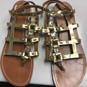 Tory Burch Gold Sandals